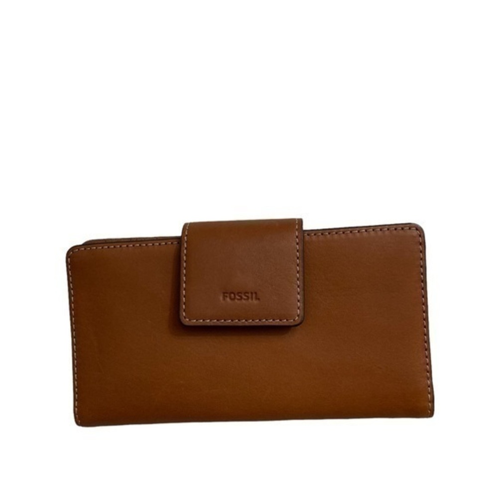 Fossil brown leather wallet